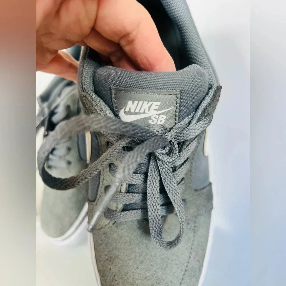 NIKE MEN'S SB SATIRE II 729809-010 Gray / WHITE SNEAKERS SIZE 6Y